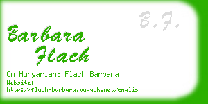 barbara flach business card